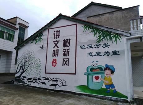 兴仁墙绘是现在流行的墙体广告