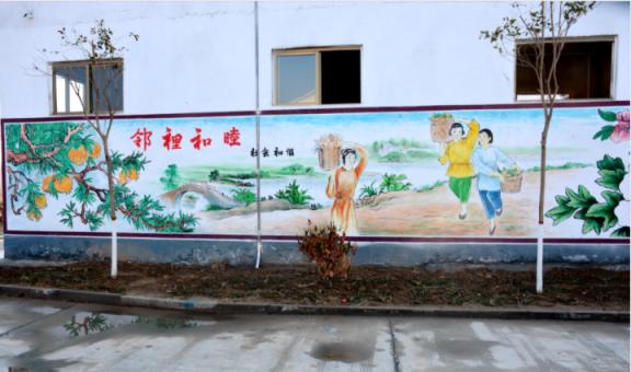 兴仁乡镇文化墙 乡风文明焕发新活力